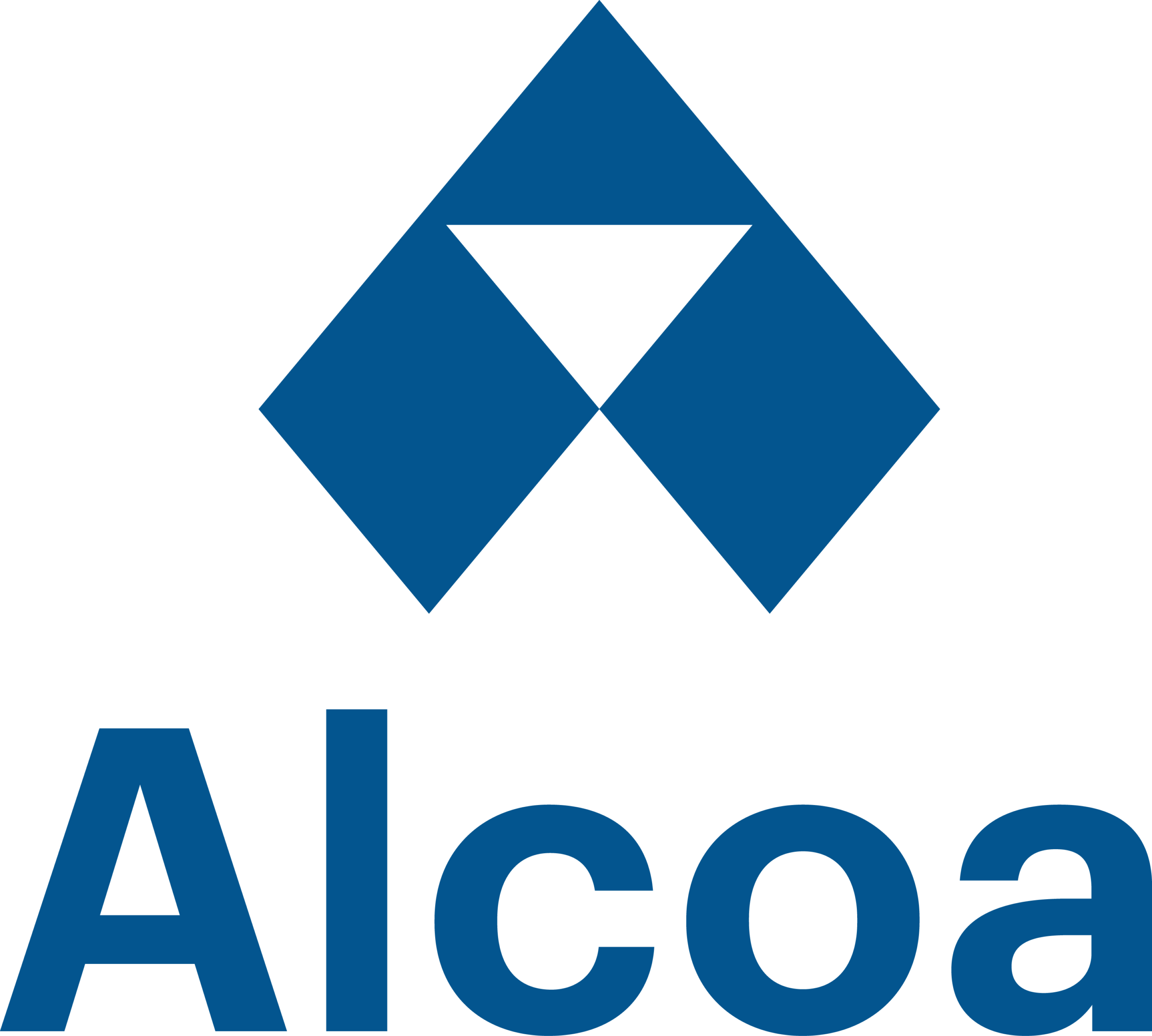 Alcoa logo vertical blue